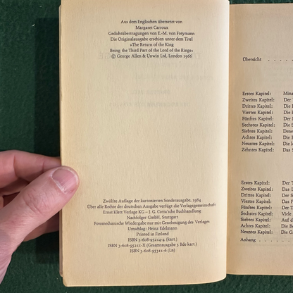 Vintage Fantasy Paperbacks: J.R.R Tolkien - Der Herr Der Ringe 1-3 Box Set