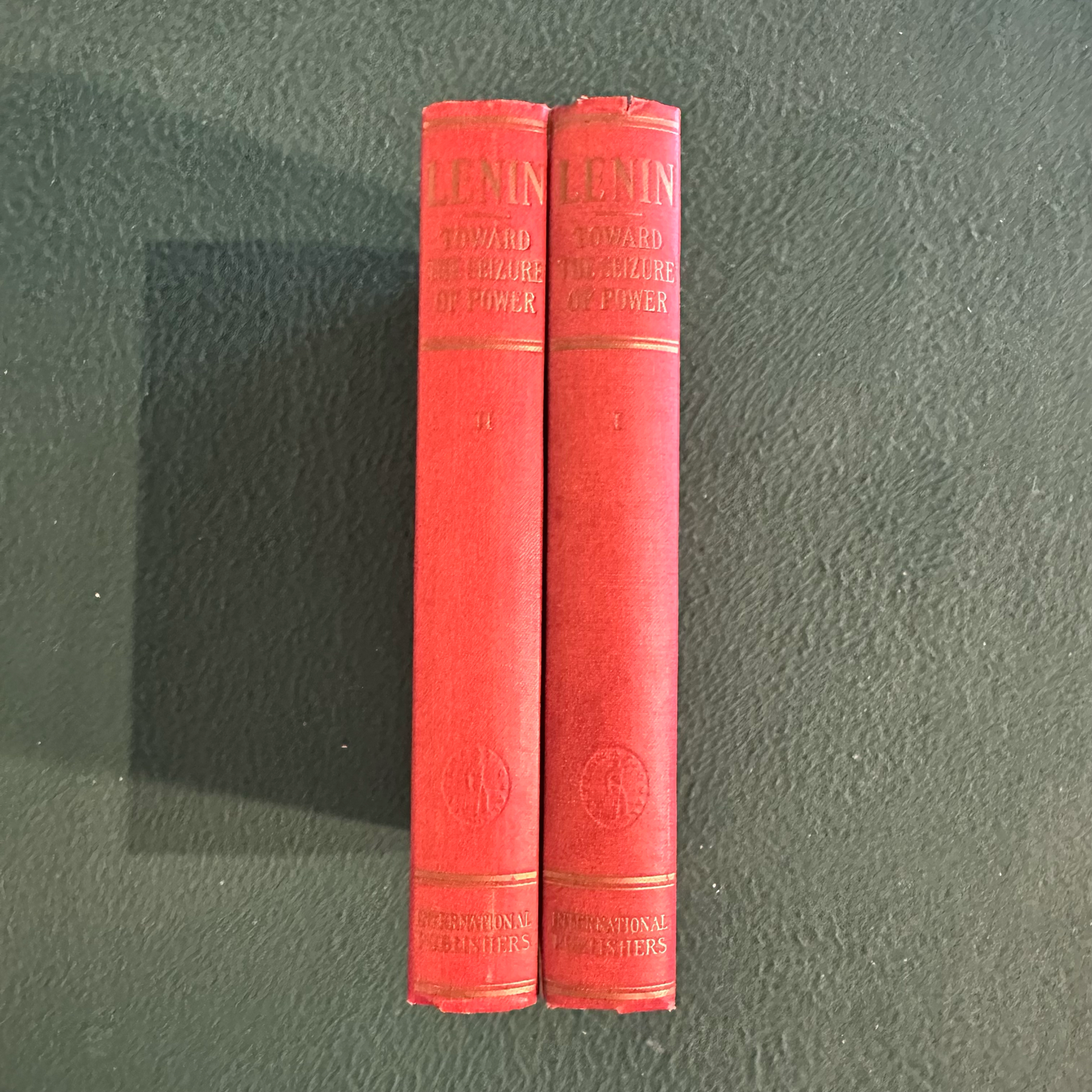 Antique Non-Fiction Hardcovers: The Collected Works of V I Lenin - Toward the Seizure of Power, Book 1 & 2