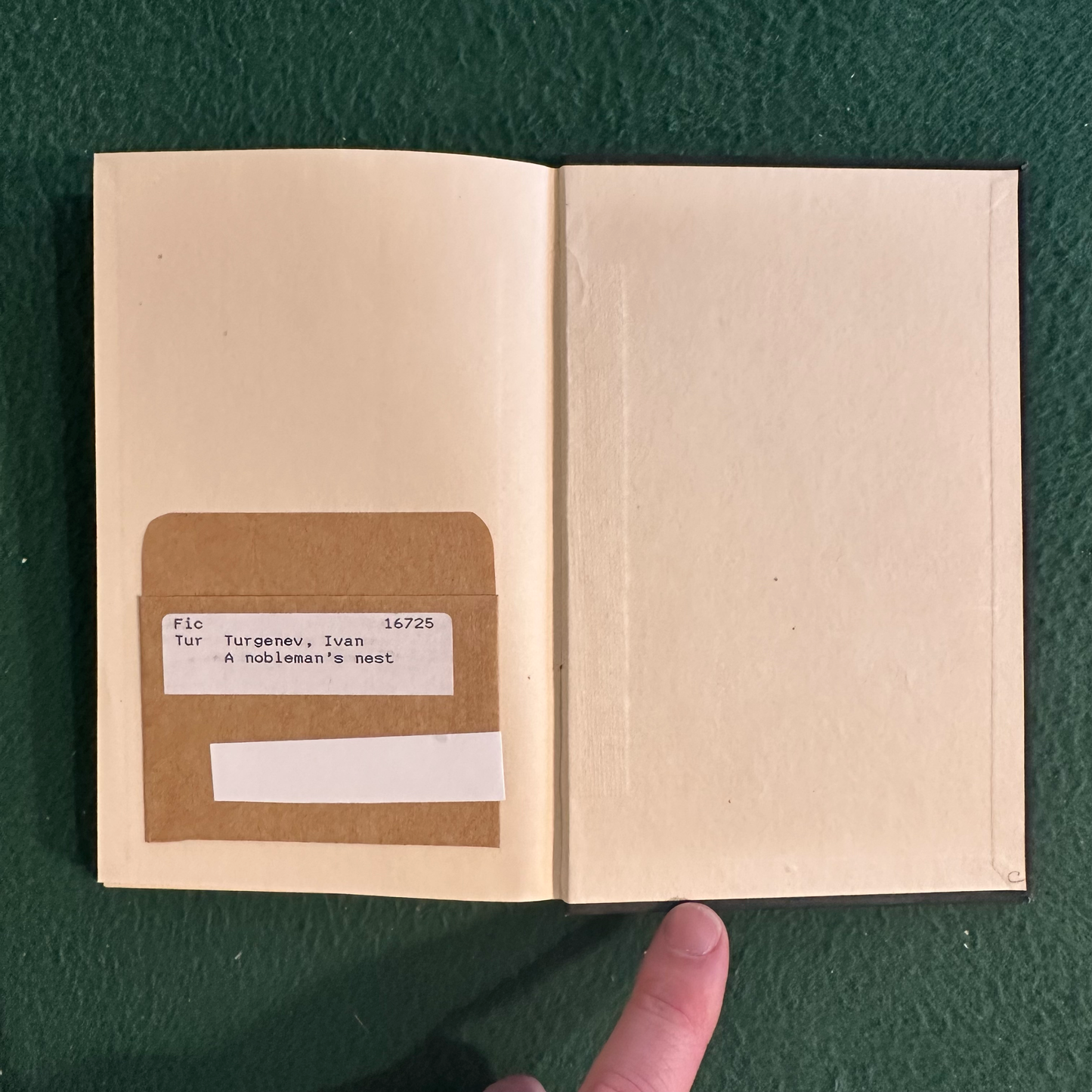 Vintage Fiction Hardback: Ivan Turgenev - A Nobleman's Nest