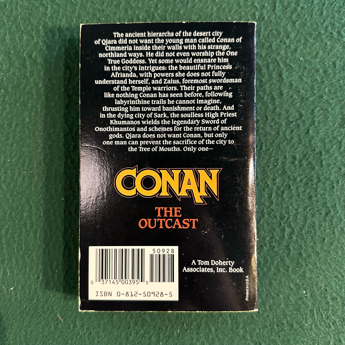 Vintage Fantasy Paperback: Leonard Carpenter - Conan the Outcast FIRST PRINTING