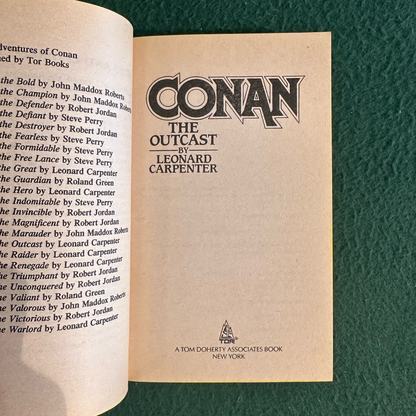 Vintage Fantasy Paperback: Leonard Carpenter - Conan the Outcast FIRST PRINTING