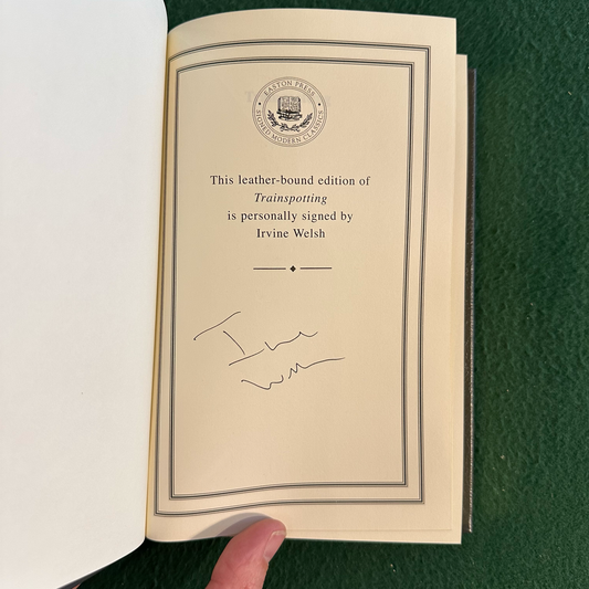 Fiction Hardback: Irvine Welsh - Trainspotting SIGNED EASTON PRESS