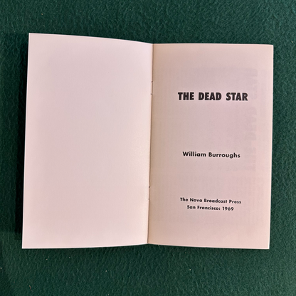 Vintage Fiction Paperback: William Burroughs - The Nova Broadcast 5: The Dead Star