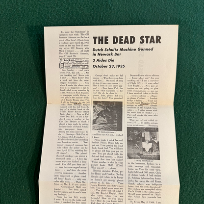 Vintage Fiction Paperback: William Burroughs - The Nova Broadcast 5: The Dead Star