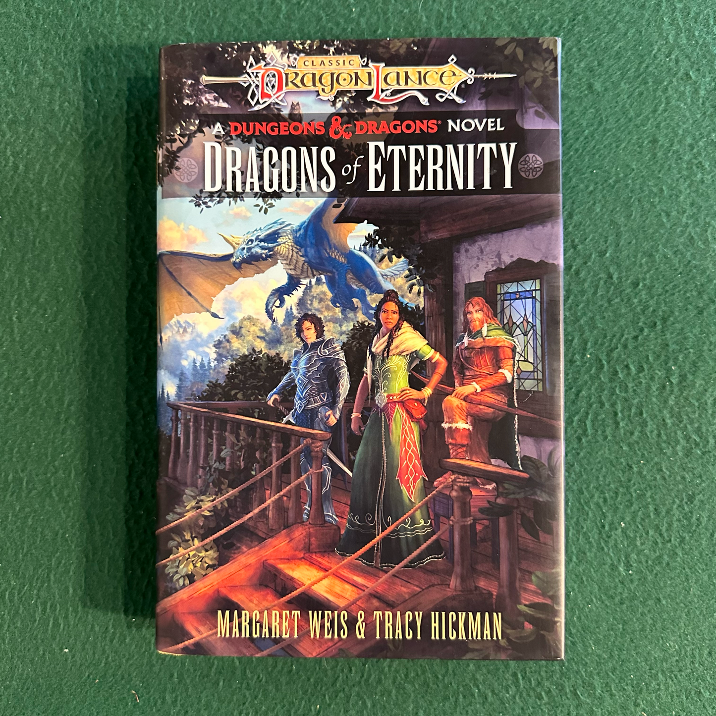 Dungeons & Dragons Hardcover: Margaret Weis and Tracy Hickman - Dragonlance: Dragons of Eternity FIRST EDITION