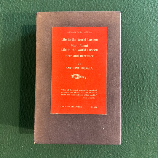 Vintage Non-Fiction Hardback: Anthony Borgia - Life in the World Unseen, More About Life in the World Unseen, Here and Hereafter Box Set