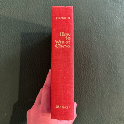 Vintage Non-Fiction Hardcover: I A Horowitz - How To Win At Chess