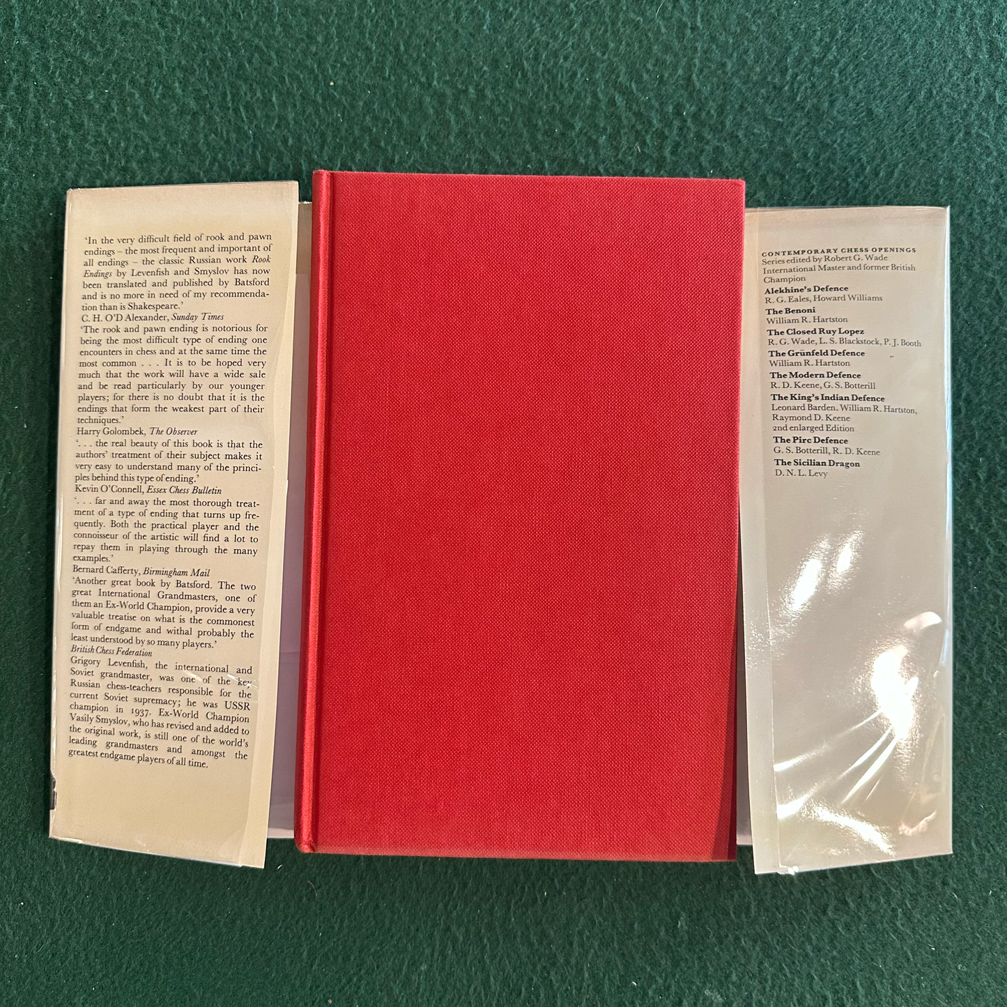 Vintage Non-Fiction Hardcover: Grigory Levenfish and Vasily Smyslov - Rook Endings THIRD PRINTING