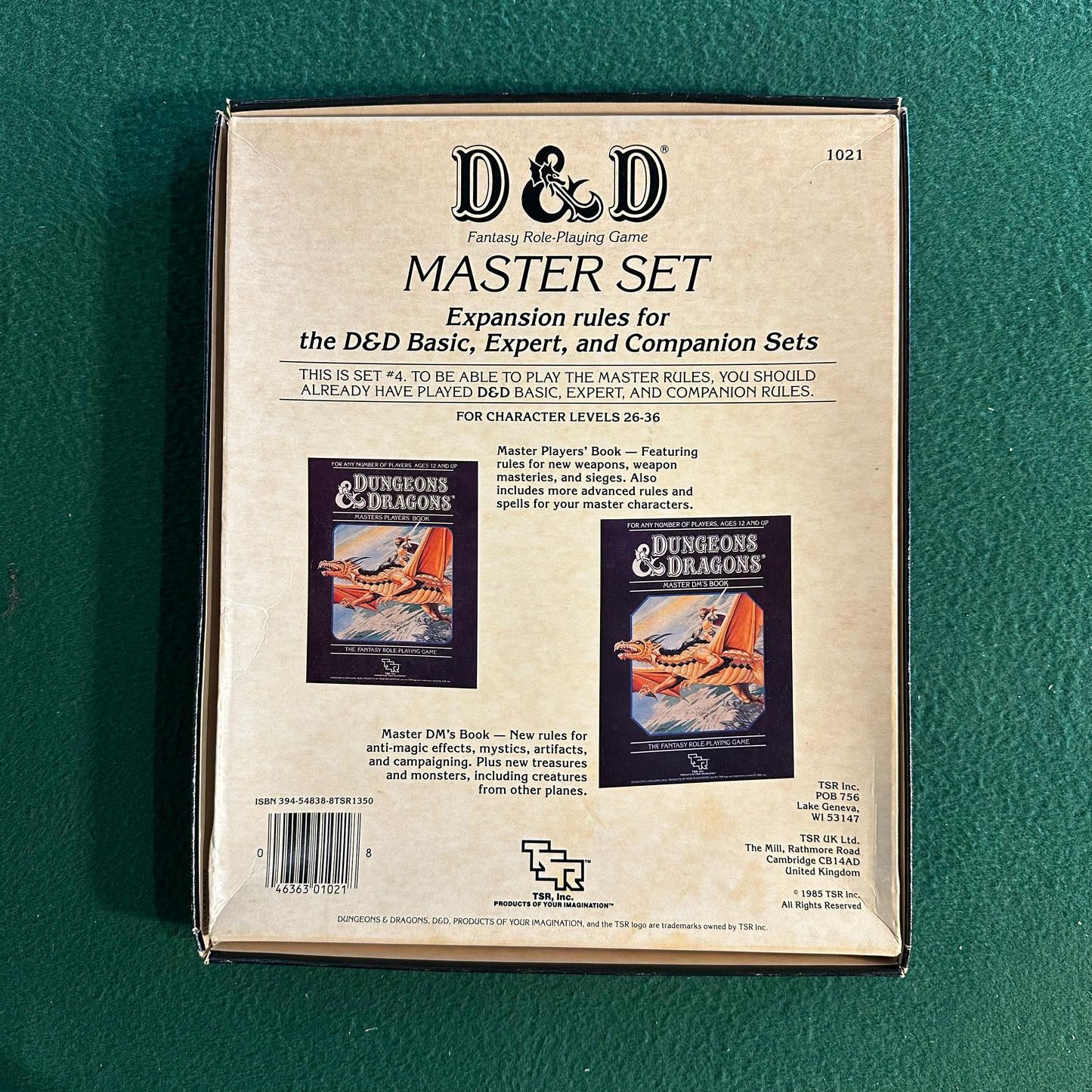 Vintage Dungeons &amp; Dragons: Master Rules Box Set COMPLETE