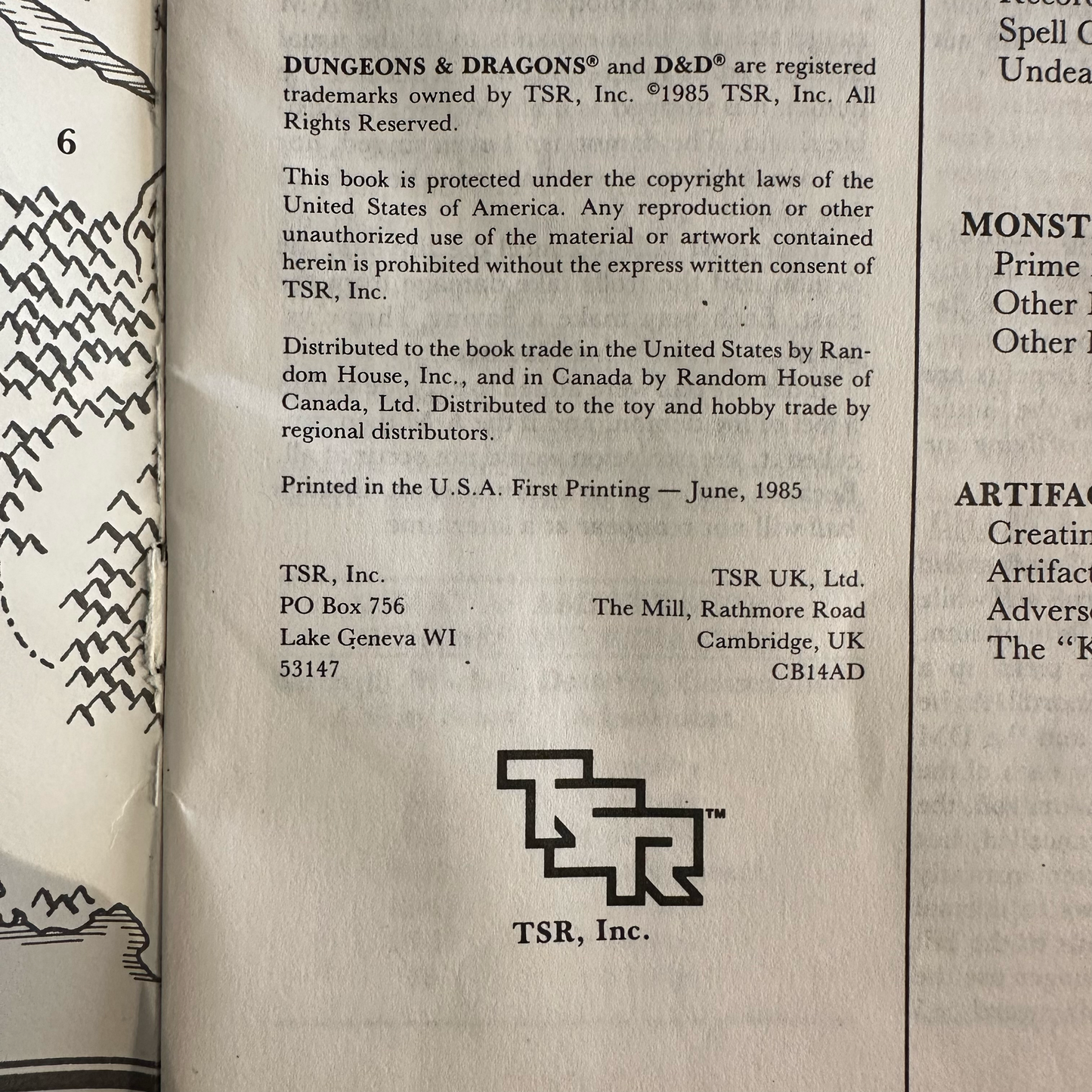 Vintage Dungeons &amp; Dragons: Master Rules Box Set COMPLETE
