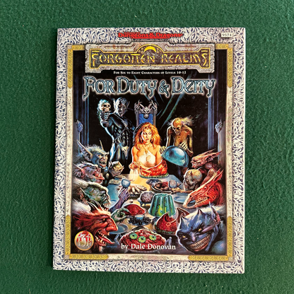 Vintage Advanced Dungeons & Dragons Adventure: Forgotten Realms: For Duty & Deity