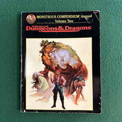 Vintage Advanced Dungeons & Dragons Accessory: Monstrous Compendium Annual Volume Two