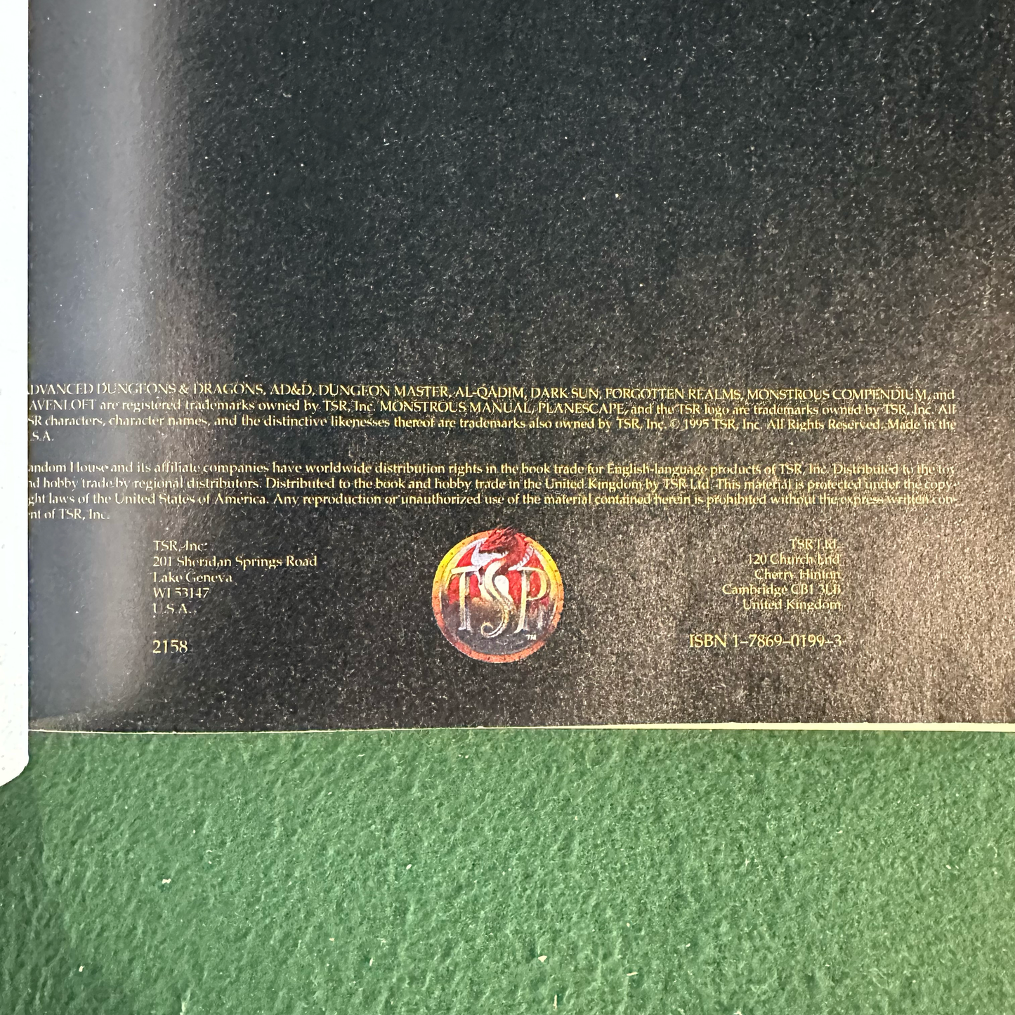 Vintage Advanced Dungeons & Dragons Accessory: Monstrous Compendium Annual Volume Two