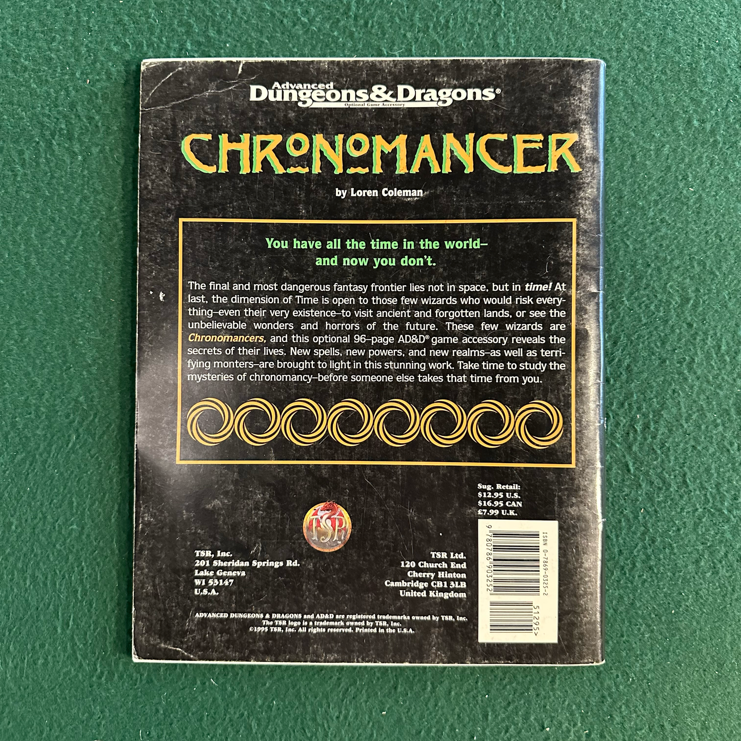 Vintage Advanced Dungeons & Dragons Accessory: Chronomancer