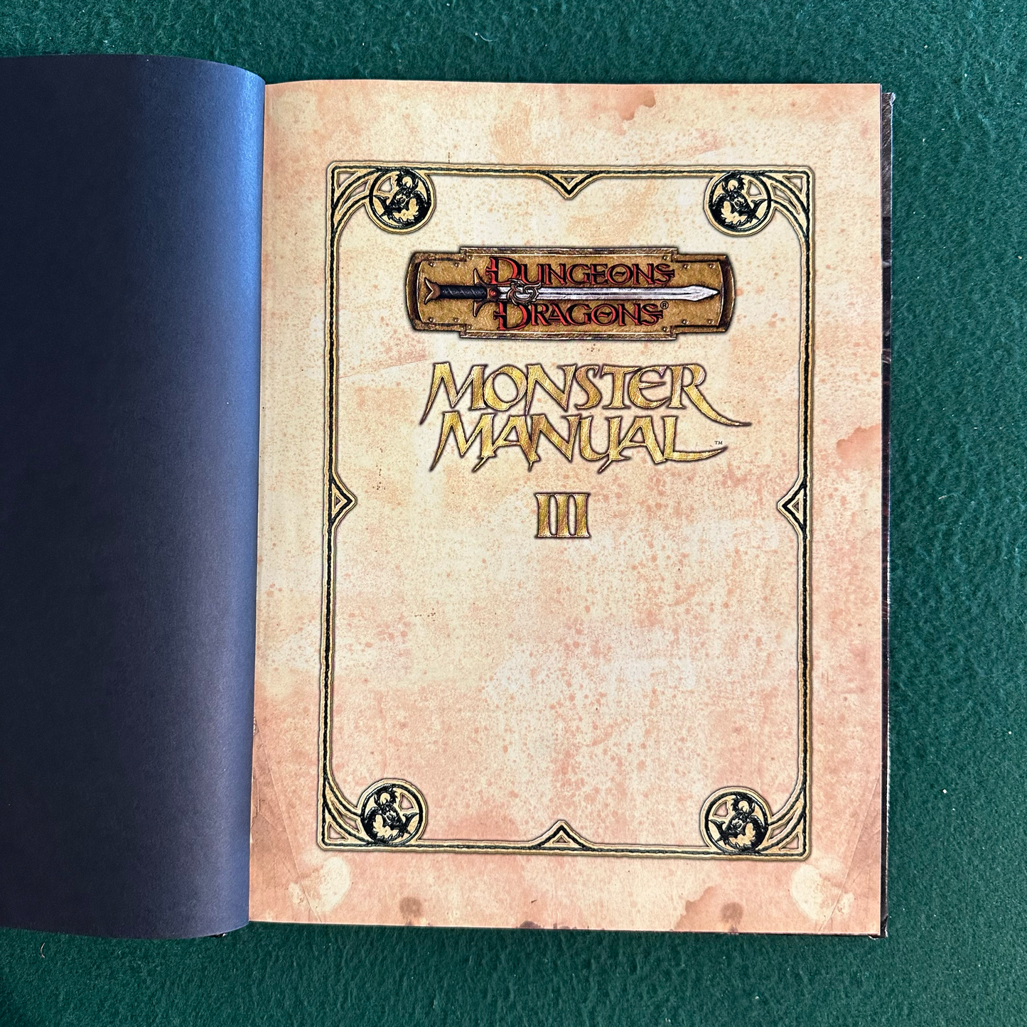 Dungeons &amp; Dragons 3e Hardcover: Monster Manual III FIRST PRINTING