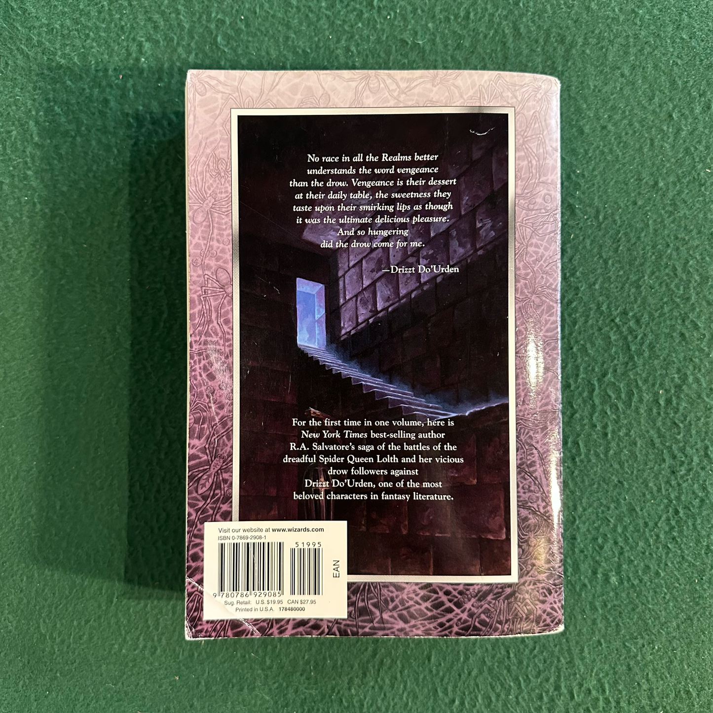 Fantasy Paperback: R A Salvatore - Forgotten Realms: Legacy of the Drow, Collector's Edition