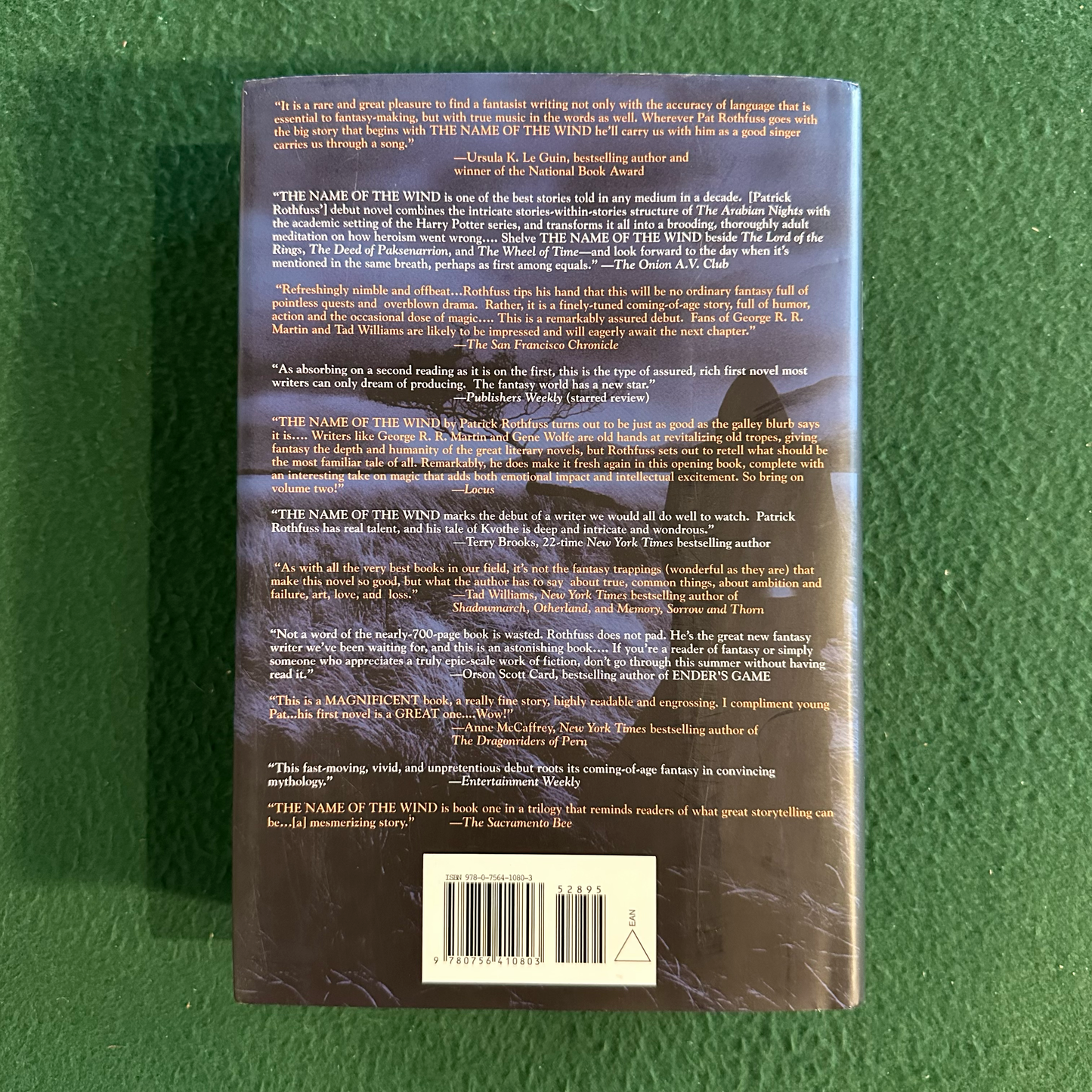 Fantasy Hardcover: Patrick Rothfuss - The Name of the Wind SIGNED