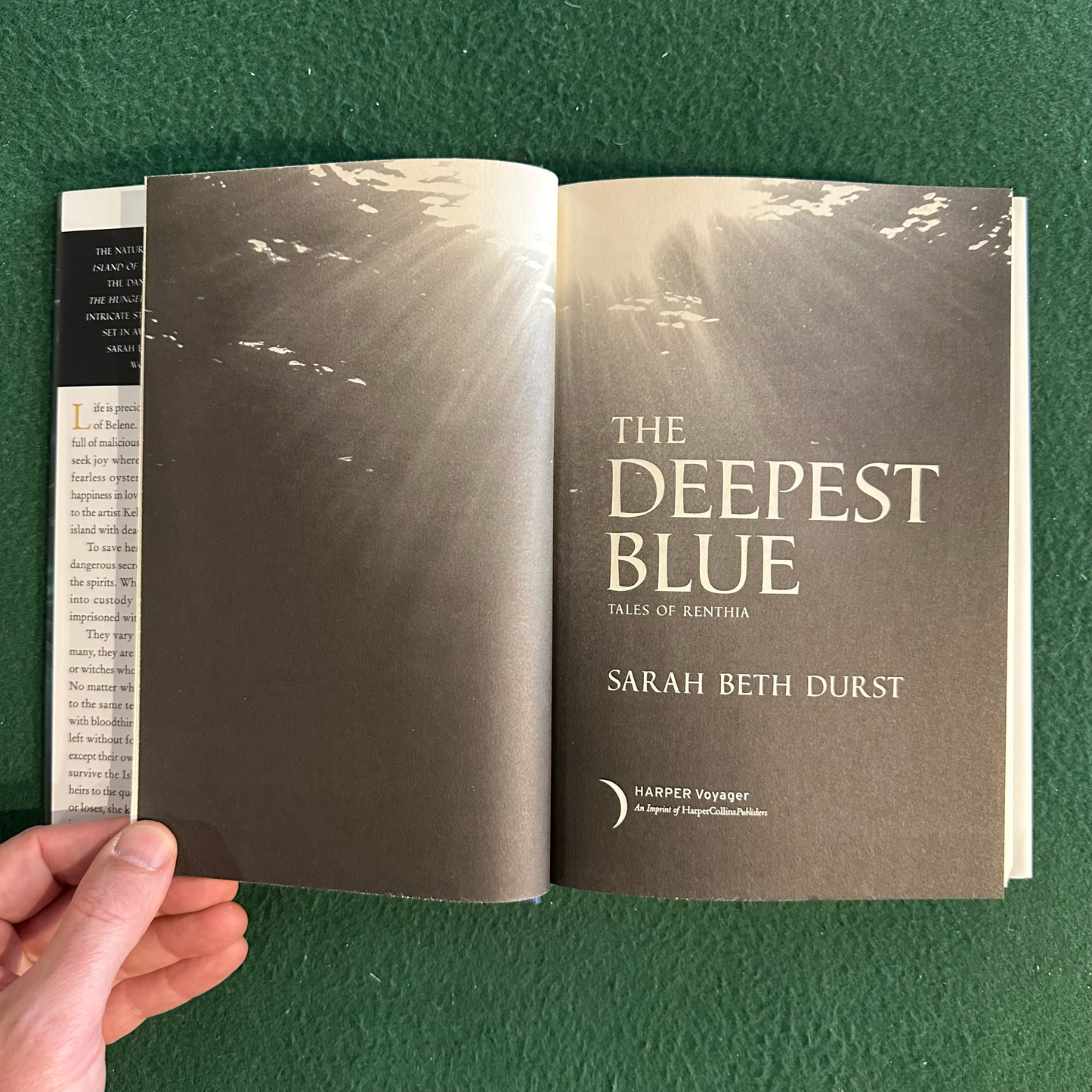 Fantasy Hardback: Sarah Beth Durst - The Deepest Blue SIGNED FIRST EDITION
