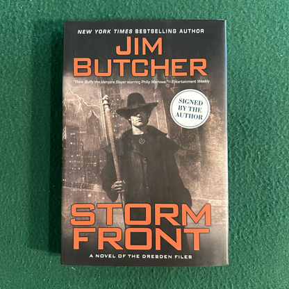 Fantasy Hardcover: Jim Butcher - Storm Front SIGNED FOURTH PRINTING