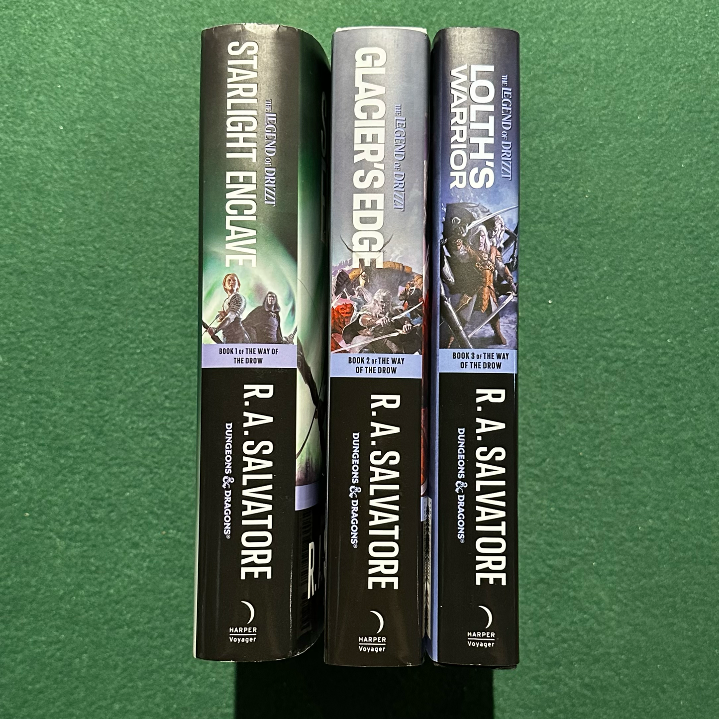 Fantasy Hardbacks: R A Salvatore - The Way of the Drow Trilogy, Books 1-3 FIRST EDITIONS