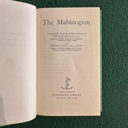Vintage Fiction Hardcover: The Mabingion, Translated by Gwyn Jones and Thomas Jones