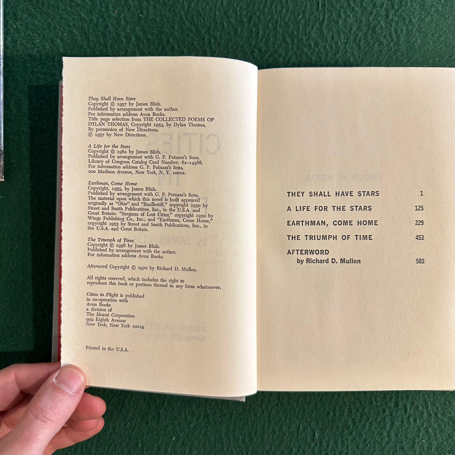 Vintage Sci-Fi Hardback: James Blish - Cites in Flight BCE