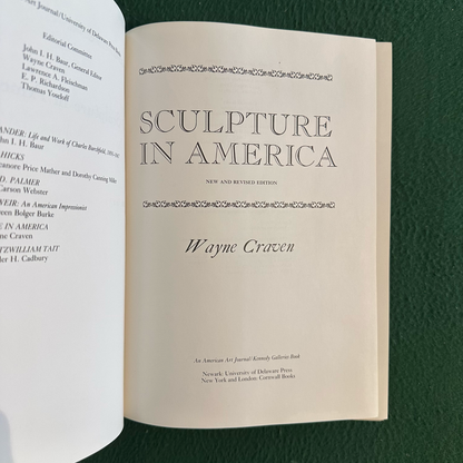 Vintage Non-Fiction Hardback: Wayne Craven - Sculpture in America