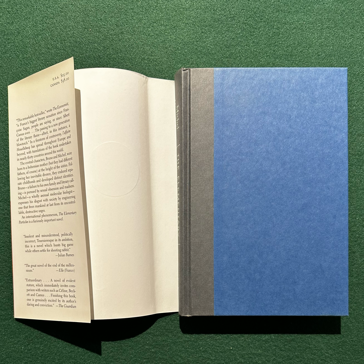 Vintage Fiction Hardback: Michel Houellebecq - The Elementary Particles FIRST EDITION