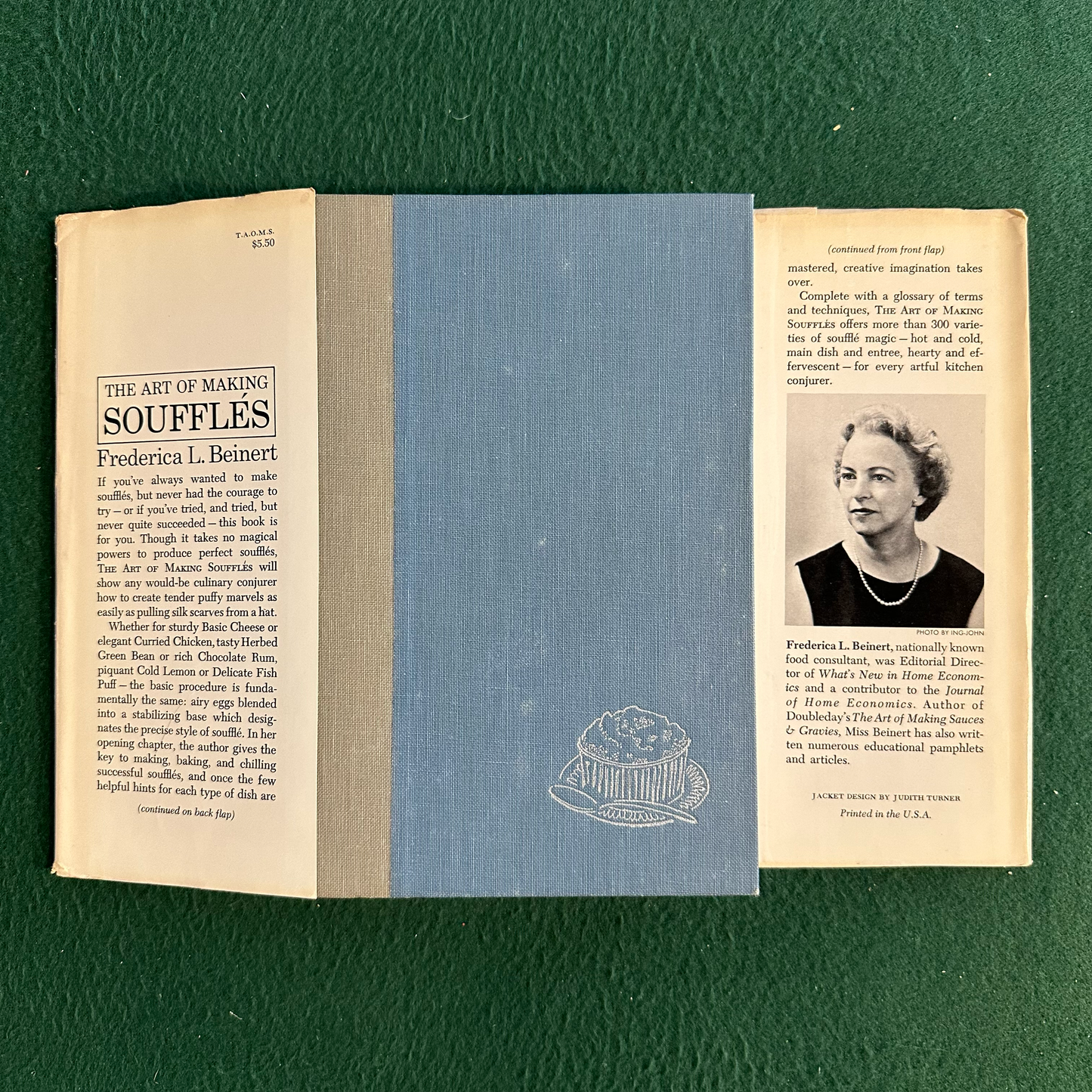 Vintage Cookbook Hardcover: Frederica L Beniert - The Art of Making Souffles