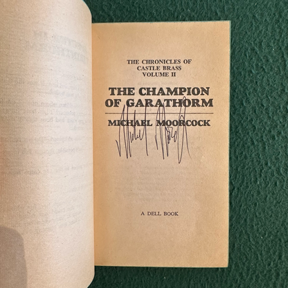 Vintage Fantasy Paperback: Michael Moorcock - The Champion of Garathorm, Castle Brass #2 SIGNED FIRST PRINTING