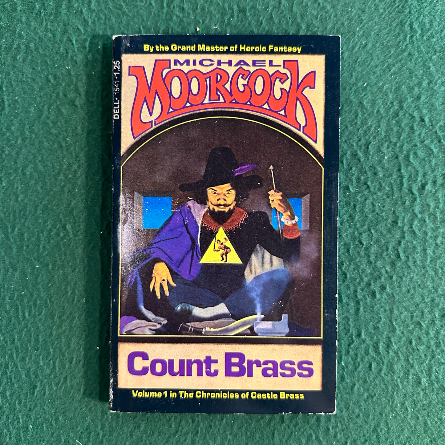 Vintage Fantasy Paperback: Michael Moorcock - Count Brass, Castle Brass #1 SIGNED FIRST PRINTING