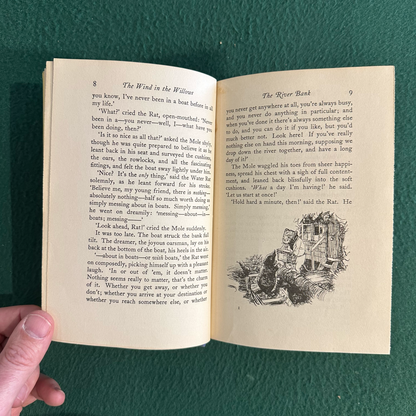 Vintage Fiction Hardback: Kenneth Grahame - The Wind in the Willows Illustrated THIRD EDITION