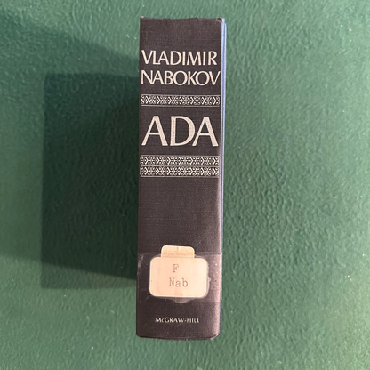 Vintage Fiction Hardback: Vladimir Nabokov - Ada THIRD PRINTING