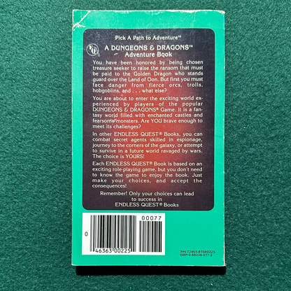 Vintage Dungeons & Dragons Paperback: Laura French - Endless Quest: The Dragon's Ransom