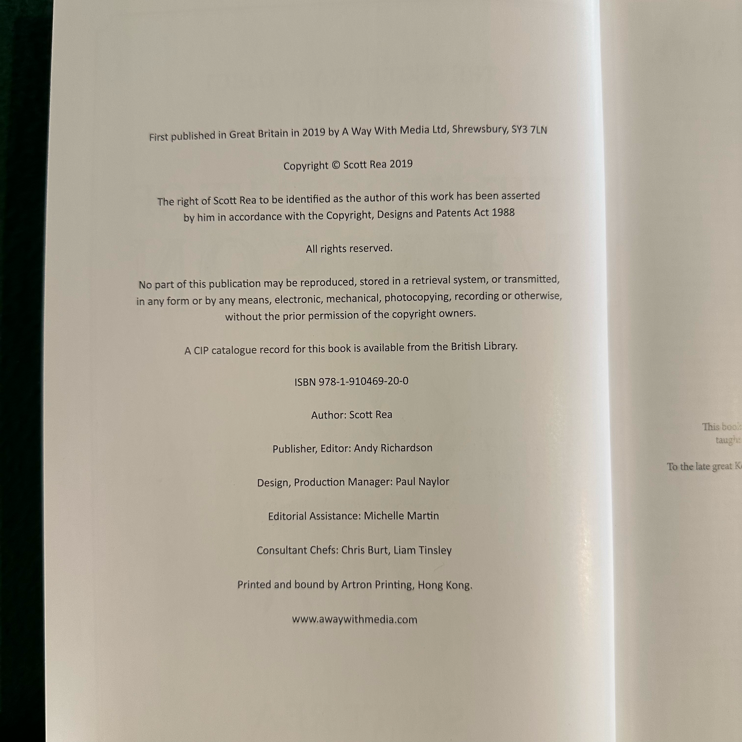 Cookbook Hardback: Scott Rea - The Merchant of Venison SIGNED