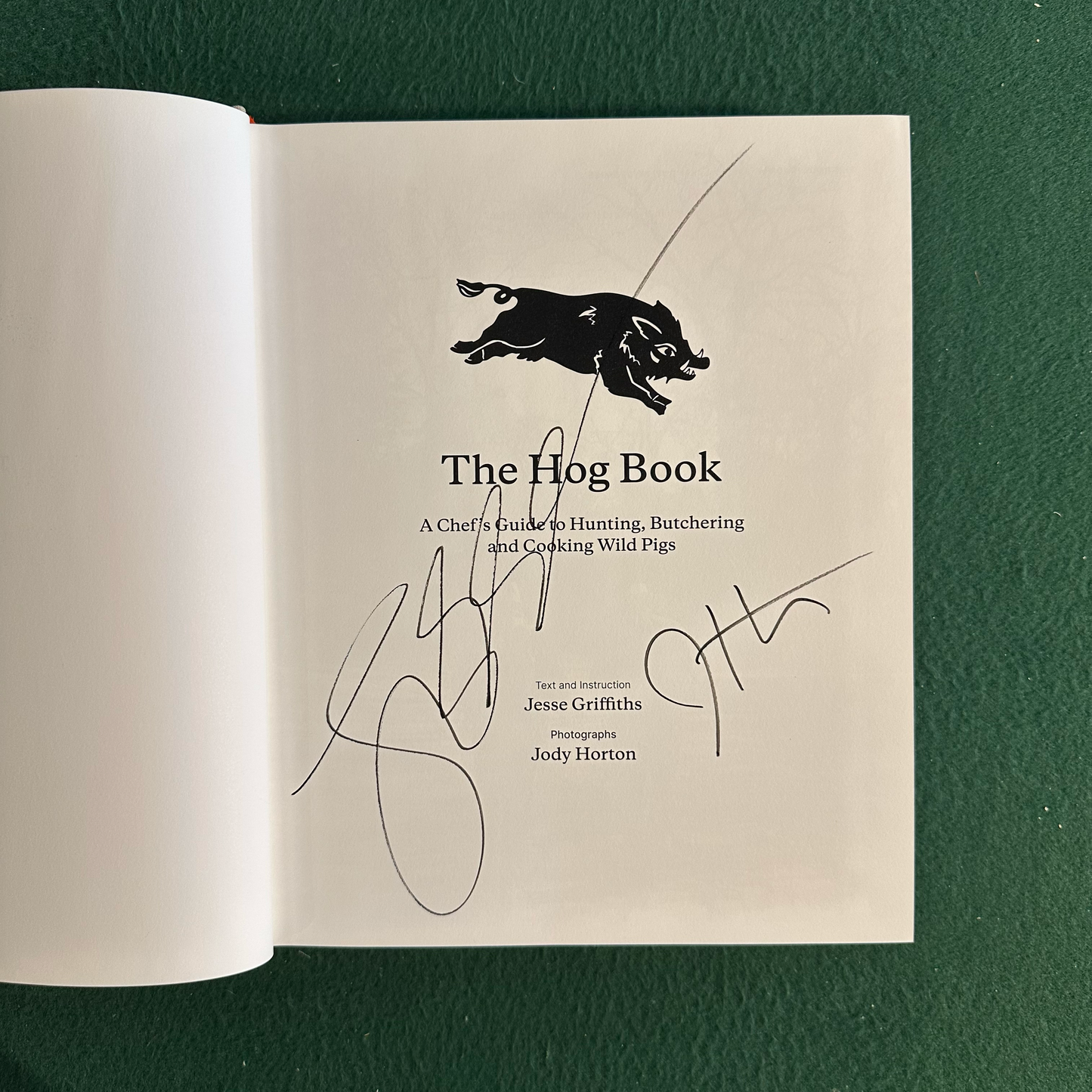 Cookbook Hardback: Jesse Griffiths - The Hog Book SIGNED