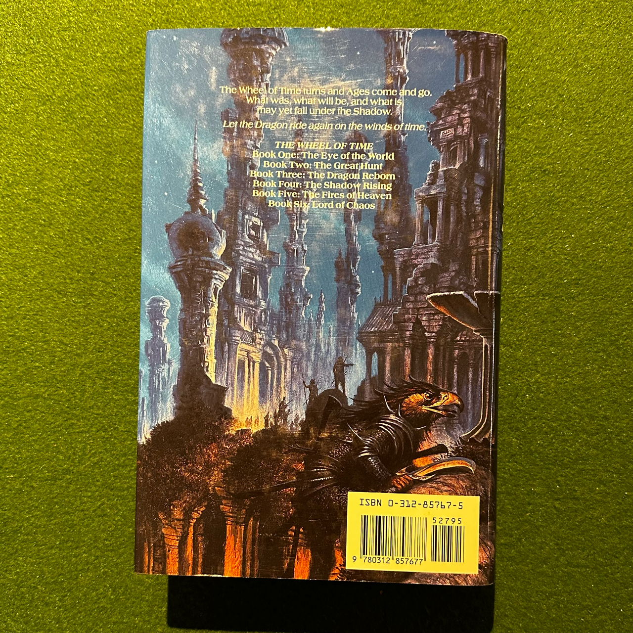 Vintage Fantasy Hardback: Robert Jordan - A Crown of Swords, Book 7 of The Wheel of Time SIGNED FIRST EDITION/PRINTING