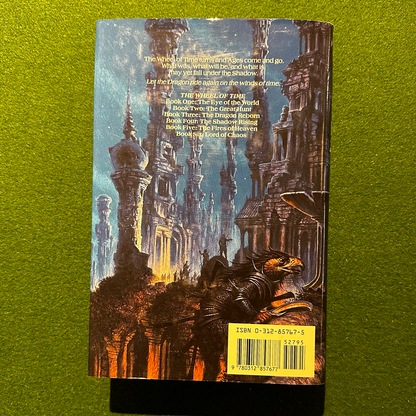 Vintage Fantasy Hardback: Robert Jordan - A Crown of Swords, Book 7 of The Wheel of Time SIGNED FIRST EDITION/PRINTING
