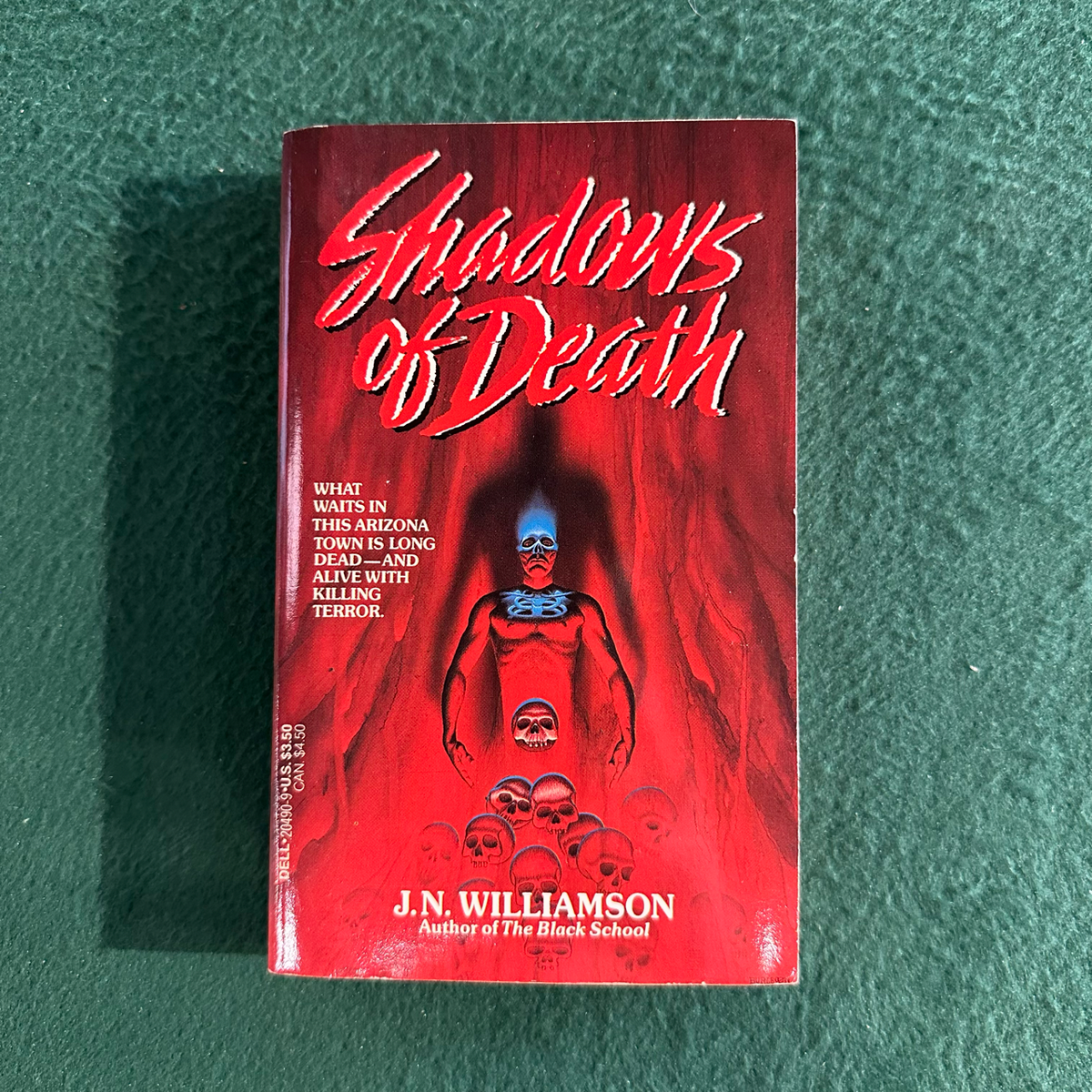 Vintage Horror Paperback: J N Williamson - Shadows of Death FIRST PRINTING