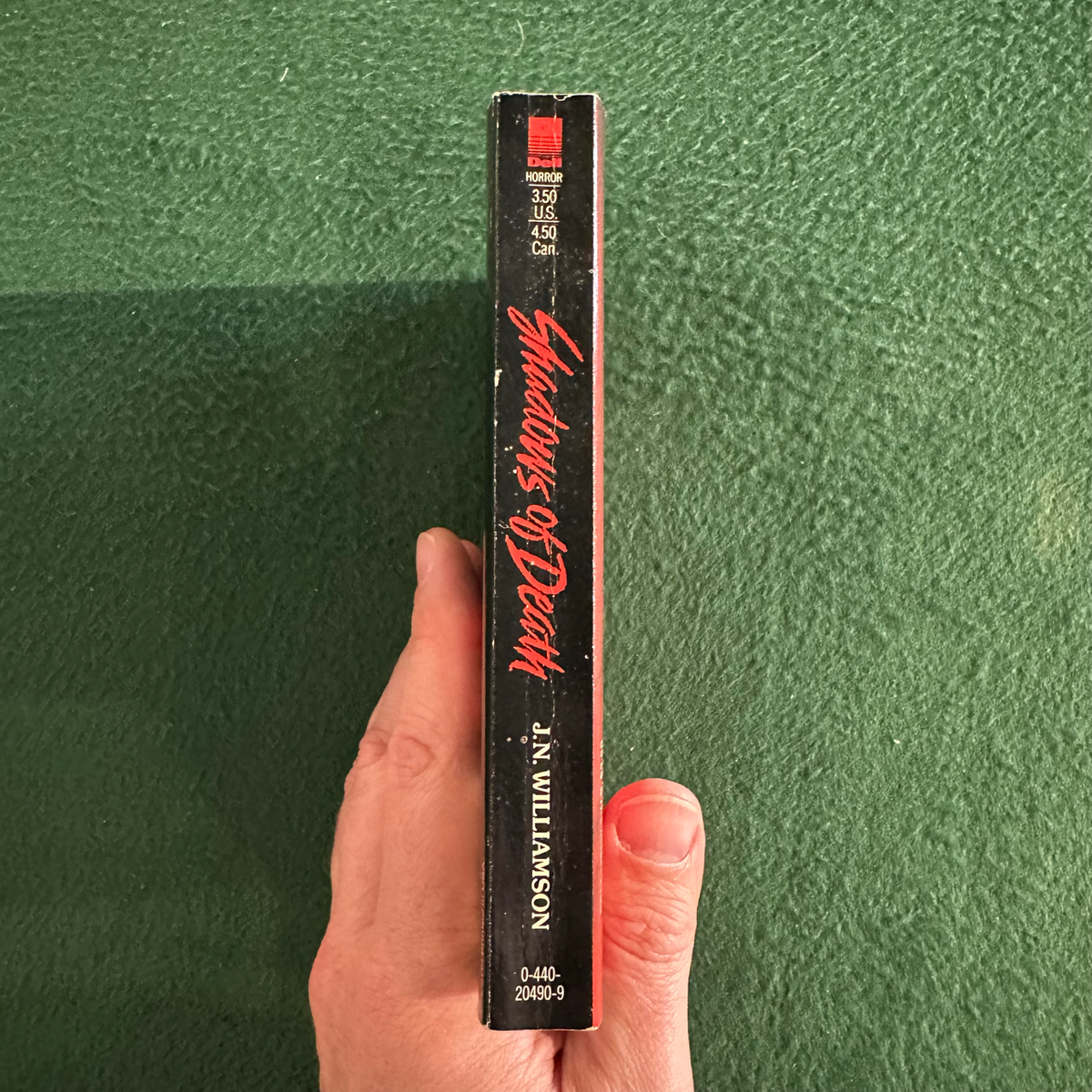 Vintage Horror Paperback: J N Williamson - Shadows of Death FIRST PRINTING