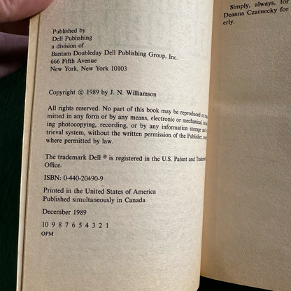 Vintage Horror Paperback: J N Williamson - Shadows of Death FIRST PRINTING