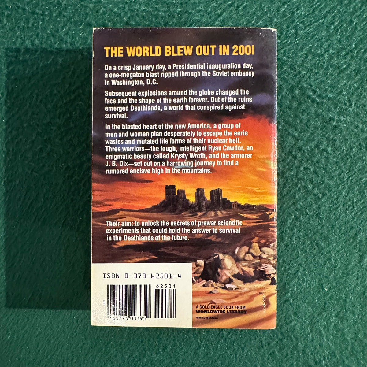 Vintage Fiction Paperback: Jack Adrian - Death Lands: Pilgrimage to Hell FIRST PRINTING