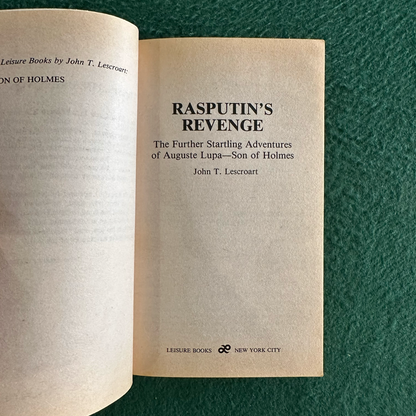 Vintage Horror Paperback: John T Lescroart - Rasputin's Revenge