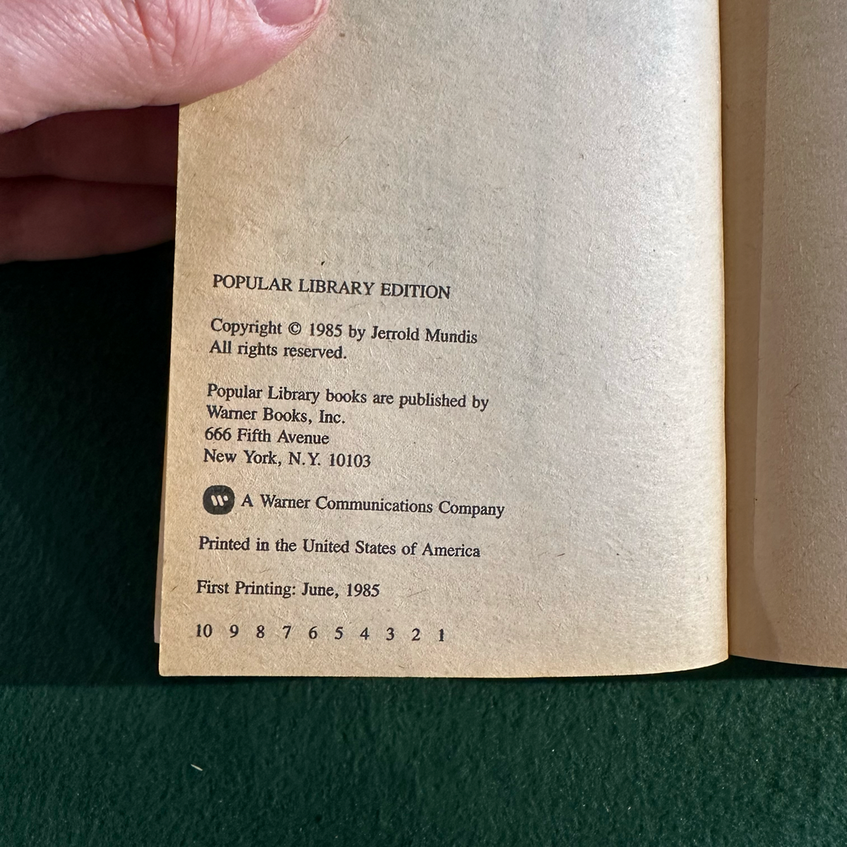 Vintage Horror Paperback: Jerrold Mundis - The Retreat FIRST PRINTING