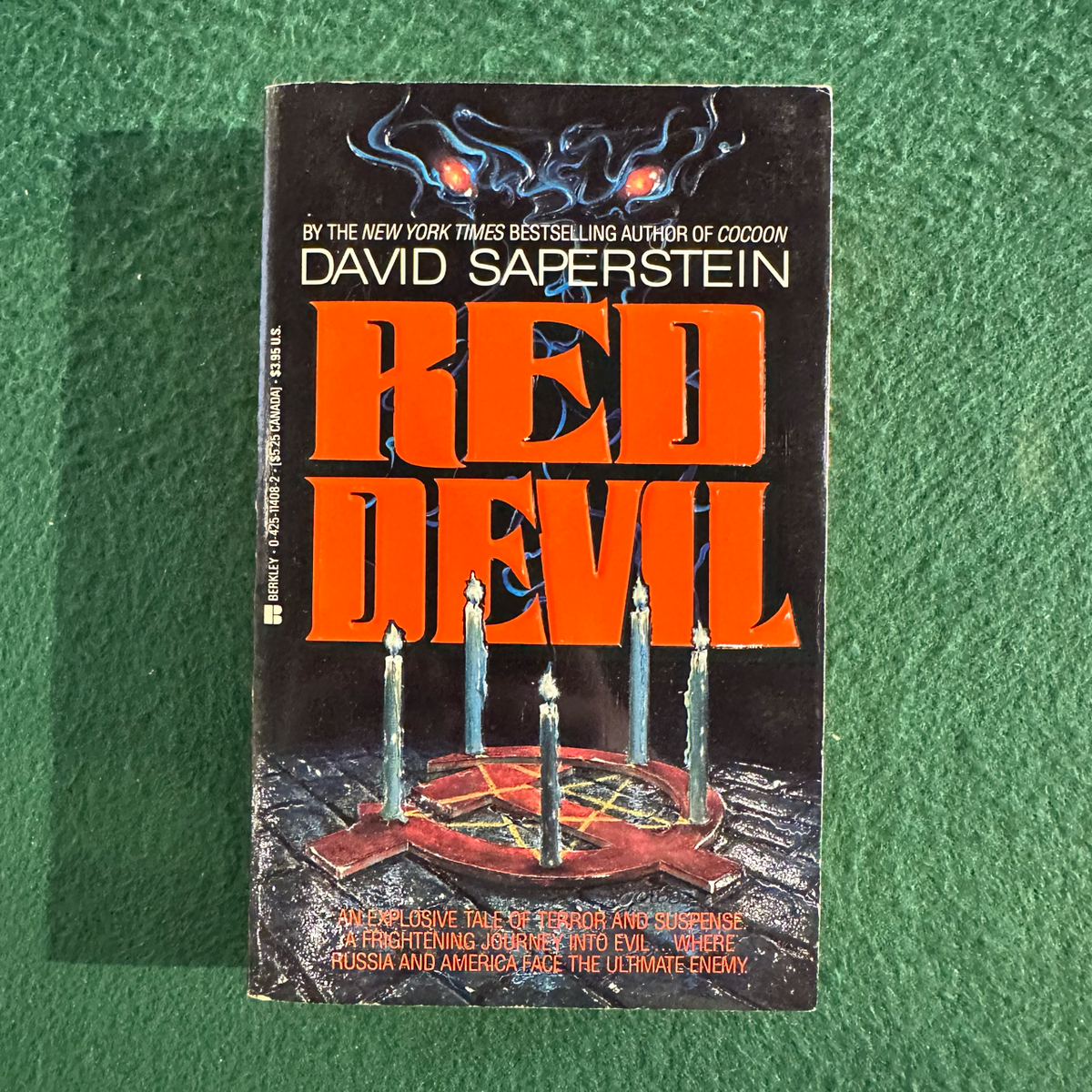 Vintage Horror Paperback: David Saperstein - Red Devil FIRST PRINTING
