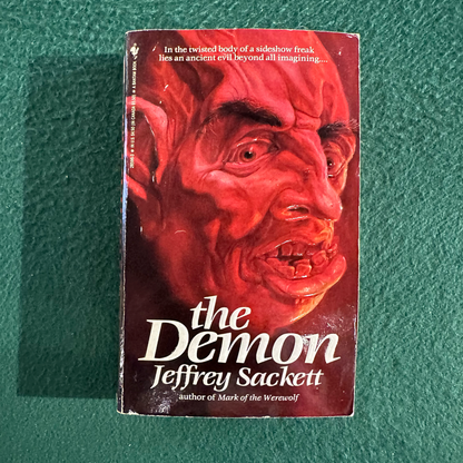 Vintage Horror Paperback: Jeffrey Sackett - The Demon FIRST PRINTING