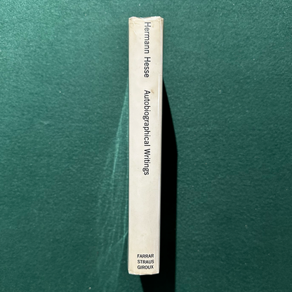 Vintage Fiction Hardback: Hermann Hesse - Autobiographical Writings FIRST EDITION