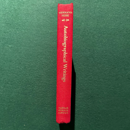 Vintage Fiction Hardback: Hermann Hesse - Autobiographical Writings FIRST EDITION