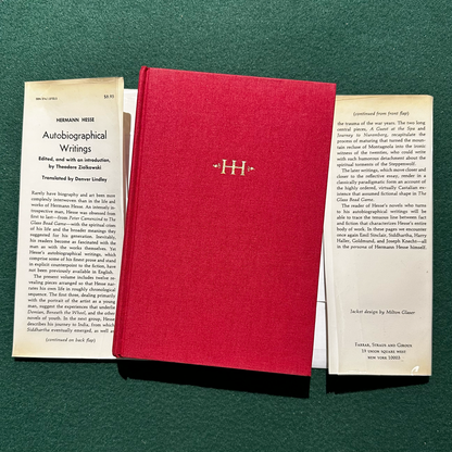 Vintage Fiction Hardback: Hermann Hesse - Autobiographical Writings FIRST EDITION