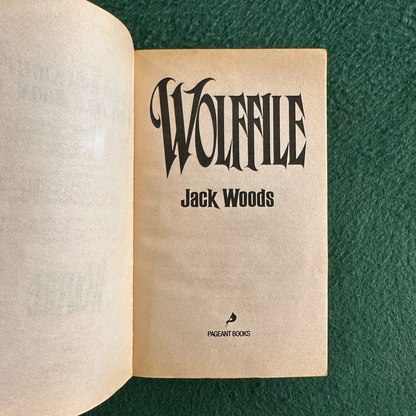 Vintage Horror Paperback: Jack Woods - Wolffile FIRST PRINTING